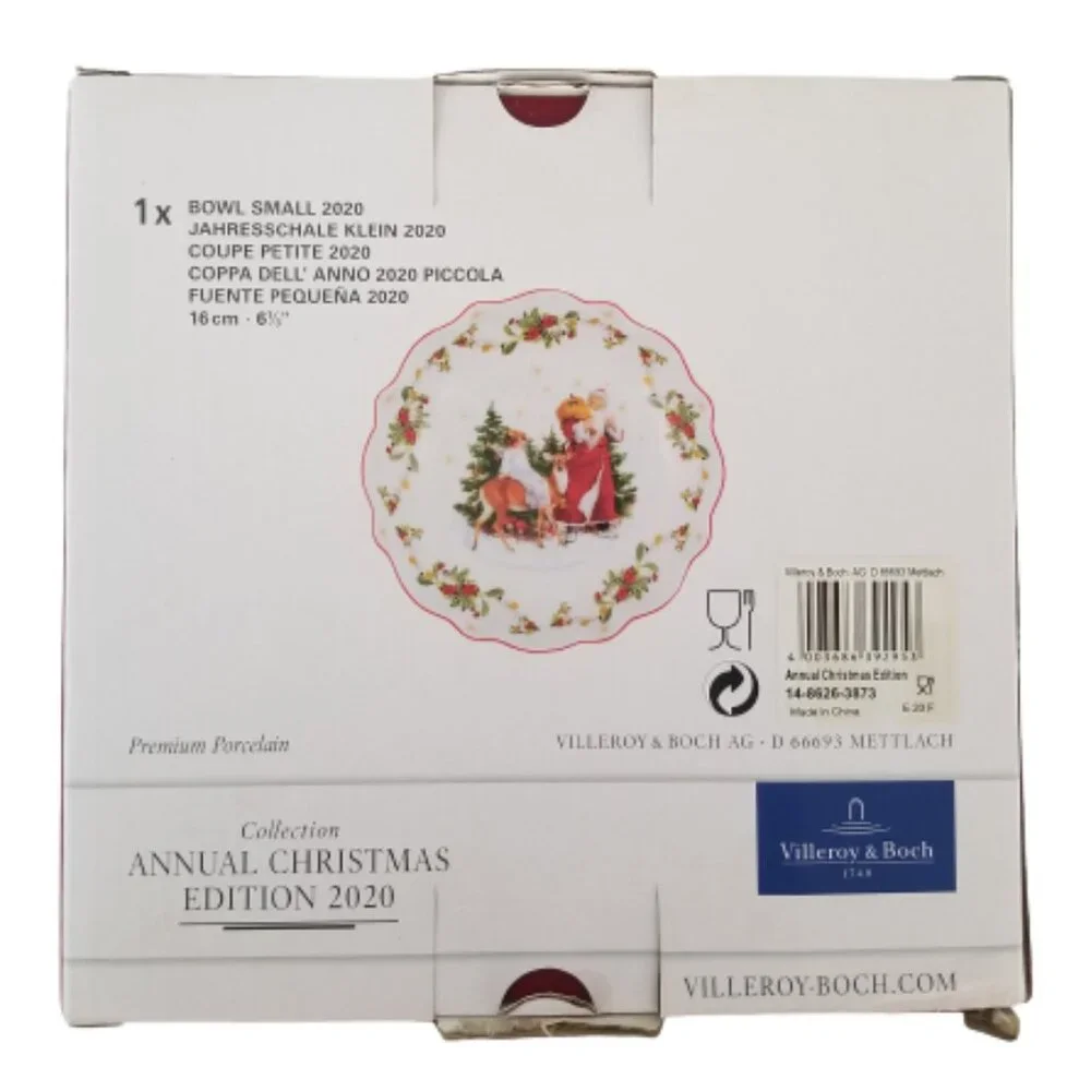 Villeroy & Boch Toys Delight Annual Christmas Bowl Small Santa Angel Deer #3873